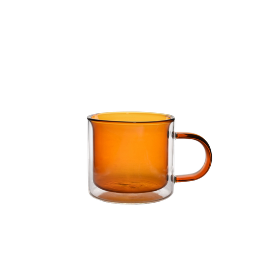 Kop dubbelwandige Liv amber set/2 0.27L